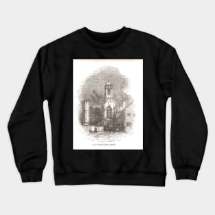 Christchurch College, Oxford, England, 19th century scene Crewneck Sweatshirt